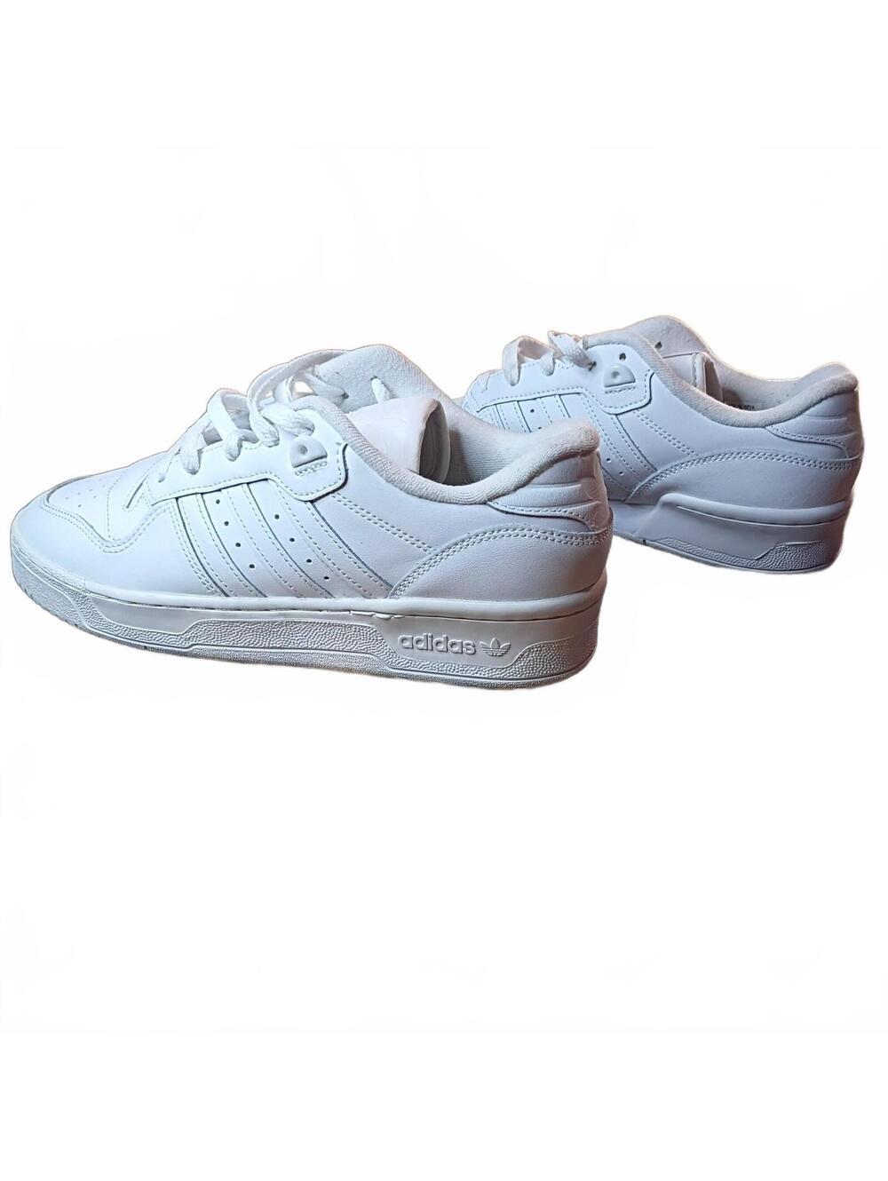 Adidas Men's White Leather Sneakers Size 8.5